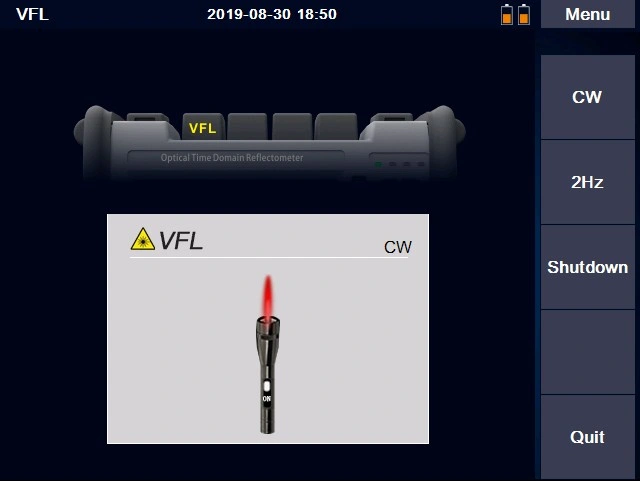8000MAX OTDR VFL 광섬유 고장 탐지