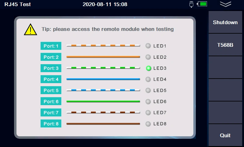 980EXT Pro 미니 광 리플렉토미터 RJ45 테스트