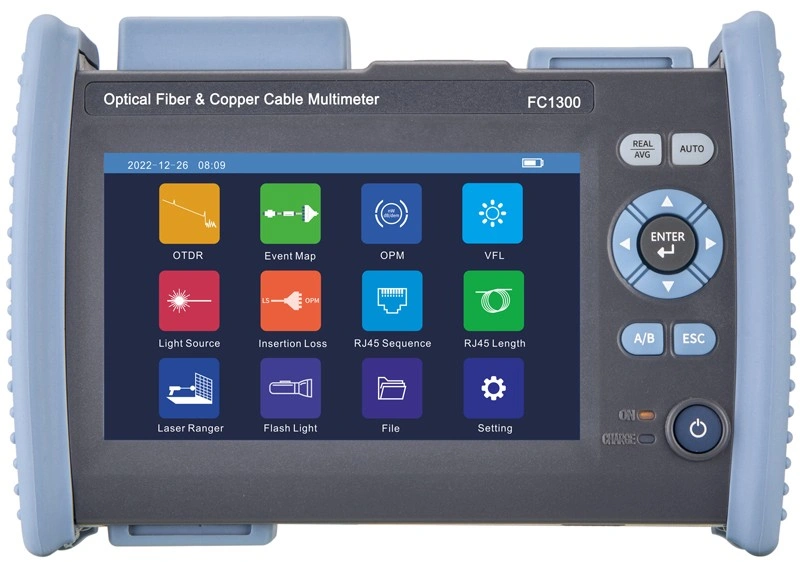FC1300 광섬유 구리 OTDR 멀티미터