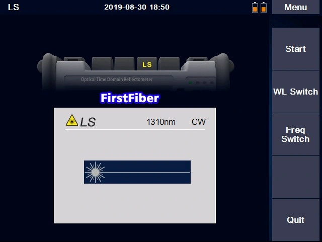FirstFiber 8000MAX OTDR 광시간영역반사측정기