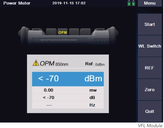 8000MAX OTDR 광 파워 미터 VFL