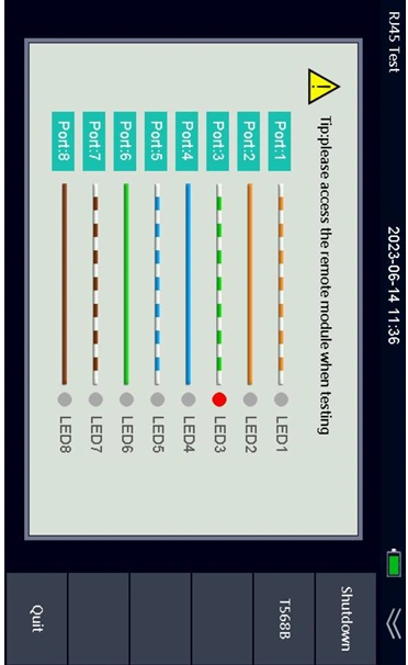 OTDR 980RTC, RJ45 케이블 테스트