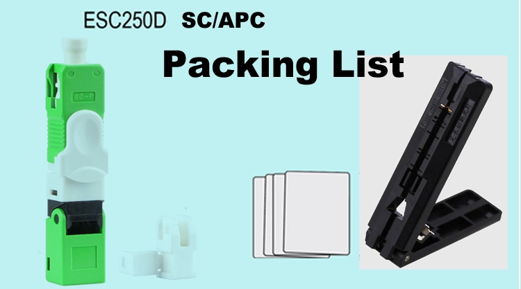 SC/APC ESC25D 고속 광섬유 커넥터
