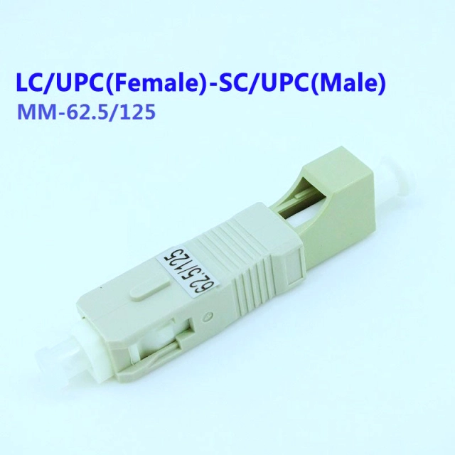 LC 암 SC 숫 파이버 어댑터 62.5/125 MM UPC