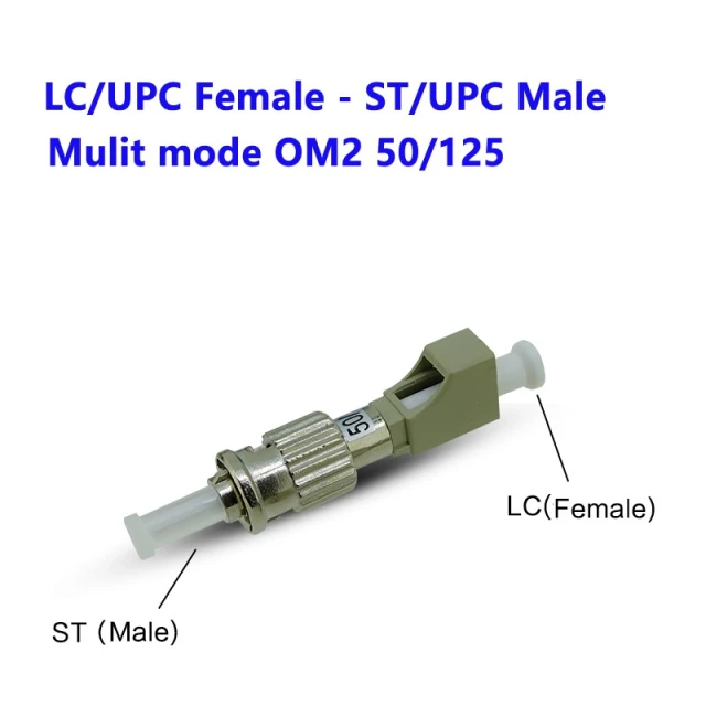 LC UPC 암 ST UPC 수 OM2 광 커넥터