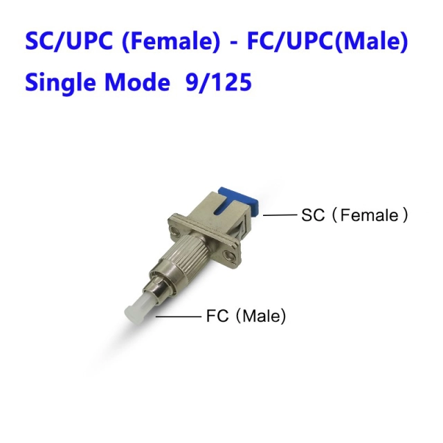 SC/UPC-FC/UPC 단일 모드 광섬유 어댑터