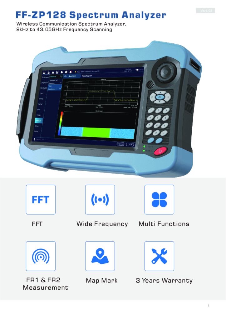FF-ZP128 무선 통신 스펙트럼 분석기 9kHz ~ 43.05GHz