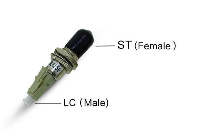 ST 암 LC 수 광섬유 어댑터